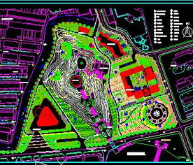 烈士陵園改擴(kuò)建環(huán)境綠化施工圖紙免費下載 園林綠化及施工